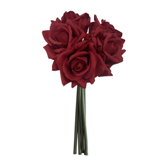 5Pcs/Set Artificial Rose Realistic Fake Flower Wedding Party Home Office Table Centerpiece