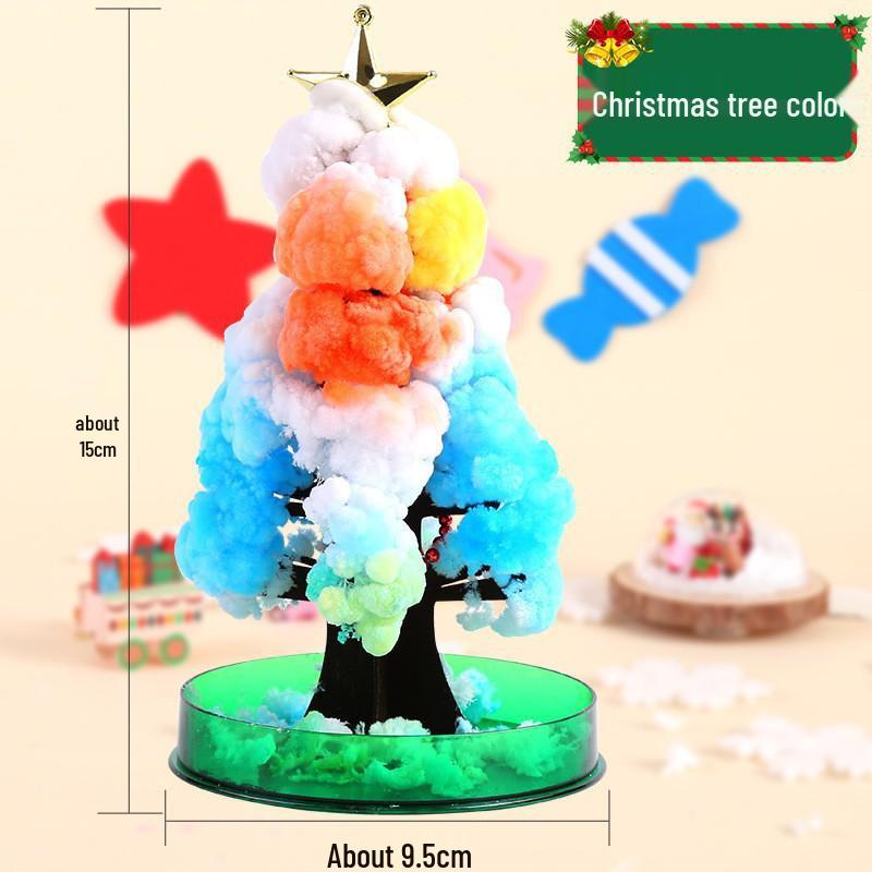 Magic Crystal Blossoms DIY Christmas Tree Science Kit for Kids