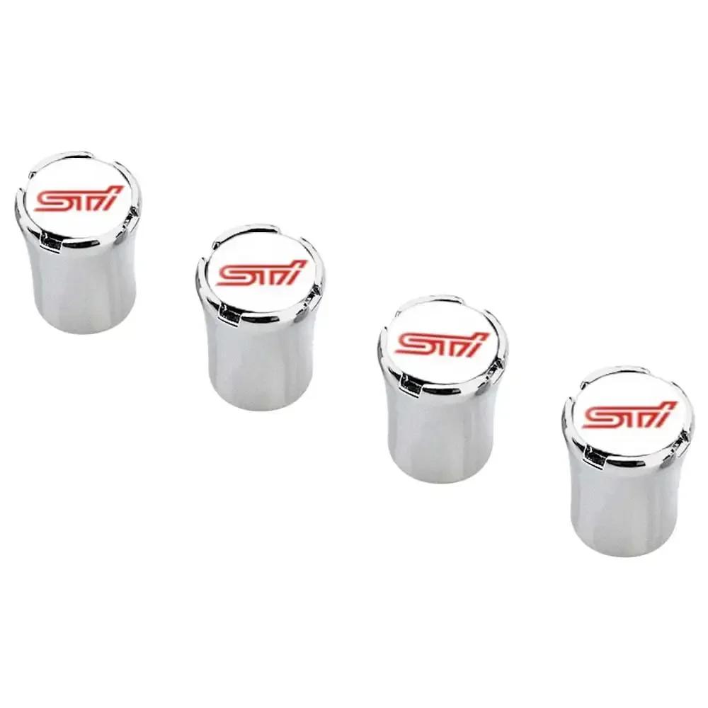 4PCS New Car Tire Valve Caps Dusproof Wheel Covers Decoration For Subaru Outback Legacy Forester Impreza Tribeca WRX DRL XV STI L222