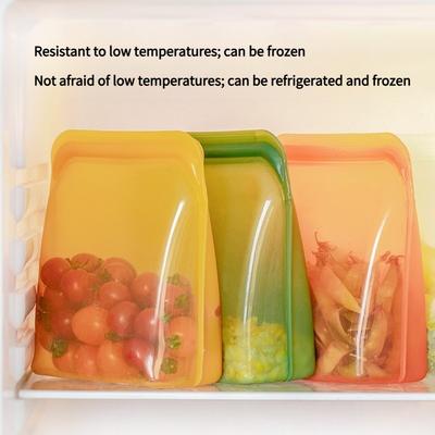 1 шт. пищевой силиконовый герметичный пакет для хранения свежих продуктов на кухне, бытовой контейнер для хранения продуктов, сертифицированный контейнер для хранения