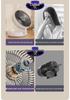 Portable USB Luminous Multifunctional Desk Fan with Silent Operation