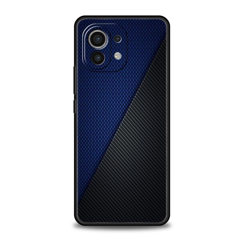 Чехол для телефона для Xiaomi 13 12 11 Lite 12T 11T 10T 9T Mi Poco M4 M3 X4 X3 Pro F4 F3 GT 5G Черный силиконовый корпус Углеродное волокно