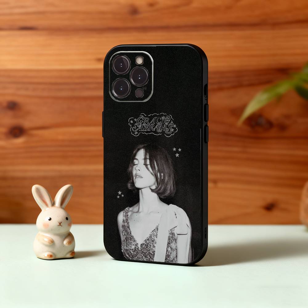 G-Gracie A-Abrams Singer Phone Case For iPhone17,16,15,14,13,12Plus,Pro Max,XS,5G Soft Silicone Black Cover