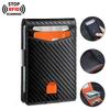 Минималистичный мужской RFID-блокирующий многофункциональный ультратонкий кошелек на 12 карт, бифолд для переднего кармана, однотонный портативный кардхолдер