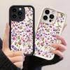 JT574 Рисунки полевых цветов Фиолетовые цветы для iPhone 17 16 15 14 Pro Max Samsung S26 S25 Ultra A17 A07 A56 A16 A15 Xiaomi 15T Redmi 15c 14C Мягкий чехол