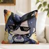 Game Genshin Impact Clorinde Cushion Cover Natural Linen Double Sided Print  Throw Pillow Case for Sofa Couch Home Decor