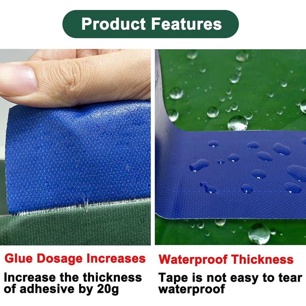 Strong Adhesion Rainproof Cloth Tape Waterproof Awning Patch Tent Tarp Repair Patch