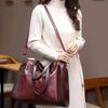 Casual Large Capacity Handbag Shoulder Bag For Women Vintage PU Leather Crossbody Bag