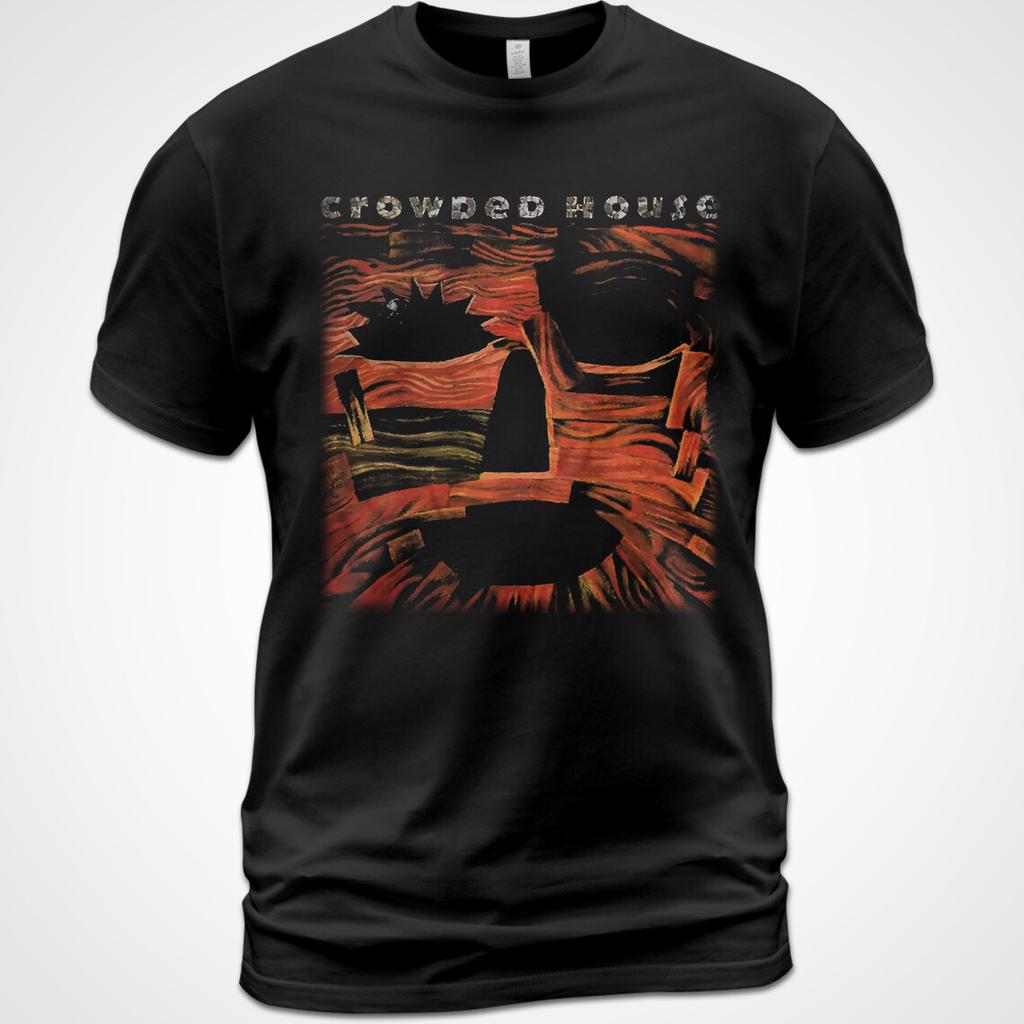 Хлопковая футболка Woodface Crowded House Музыкальная футболка Нил Финн Ник Сеймур