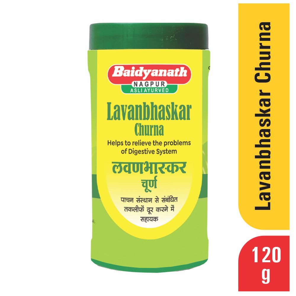 Baidyanath Lavanbhaskar Churna 120gm Pack Of 1 Ayurvedic Digestive Aid For Gas And Bloating Relief