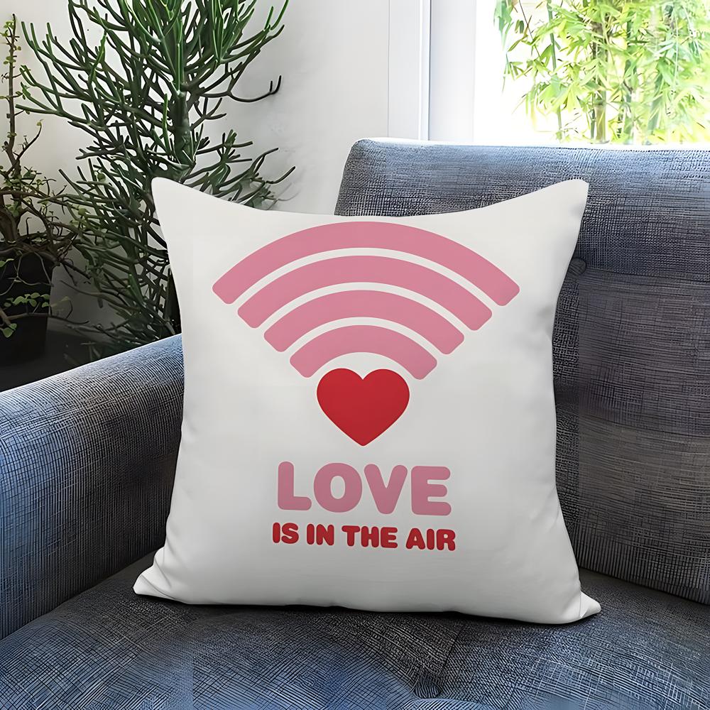 Holiday Valentines Day Cushion Cover Comfortable Reversible Pillow Cover Ideal for Car Sofa Bedroom  Beyond