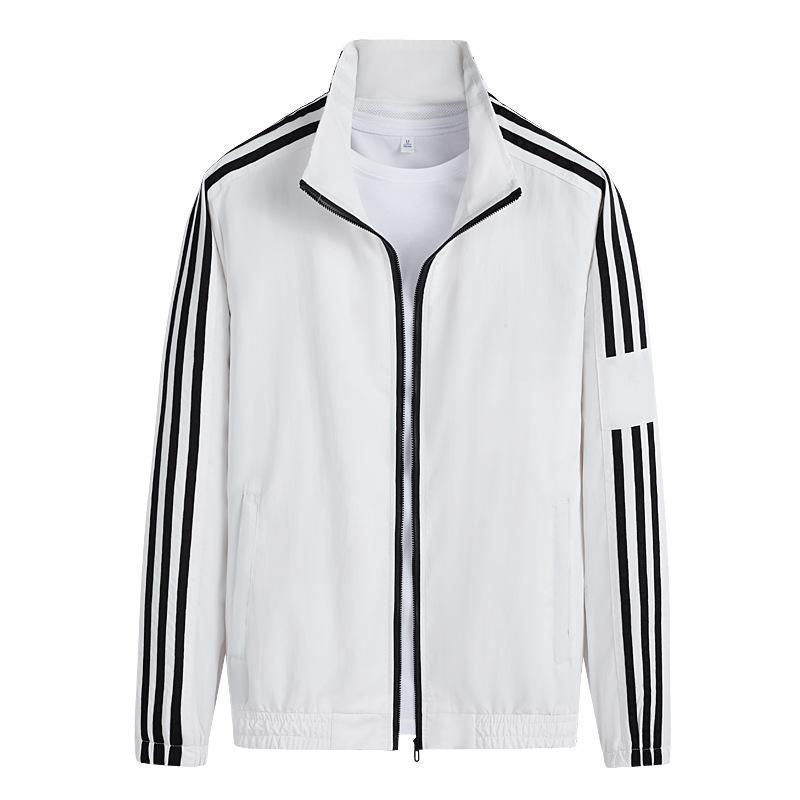 Men's Coat Tooling Men's Teen Sports Top Three Bar Jacket Men's Breathable and Wear-resistant Long Sleeves