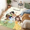 Personalized Name Princess Garden Living Room Non-Slip Area Rug Soft Carpet for Bedroom Kids Playroom Sofa,Office Home Decor Doormat