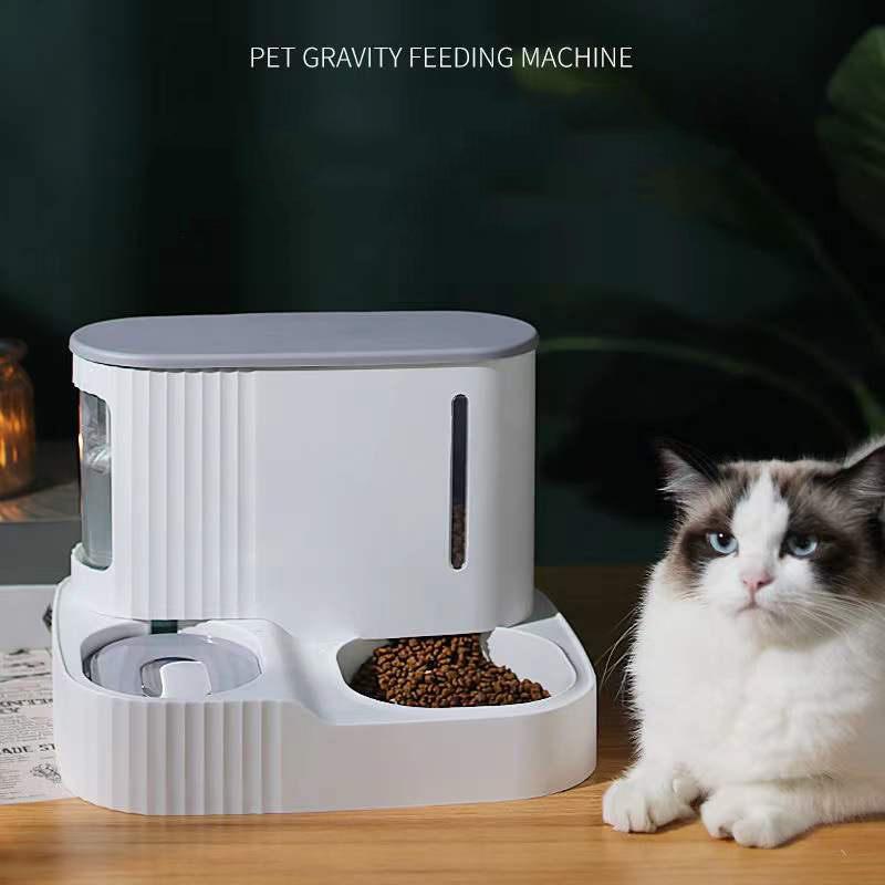 Cat Feeding Bowl, Automatic Feeder, Drinking Water Food Bowl, Dog Bowl, Cat Water Dispenser Fountains, Anti-overturning Dog Rice Bowl, Double B