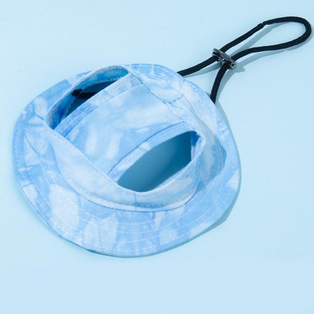 Pet Hat with Ear Holes Summer Outdoor Cute Dog Cat Hat Colorful Adjustable Baseball Cap for Small Medium Dogs Cats Pet Supplies