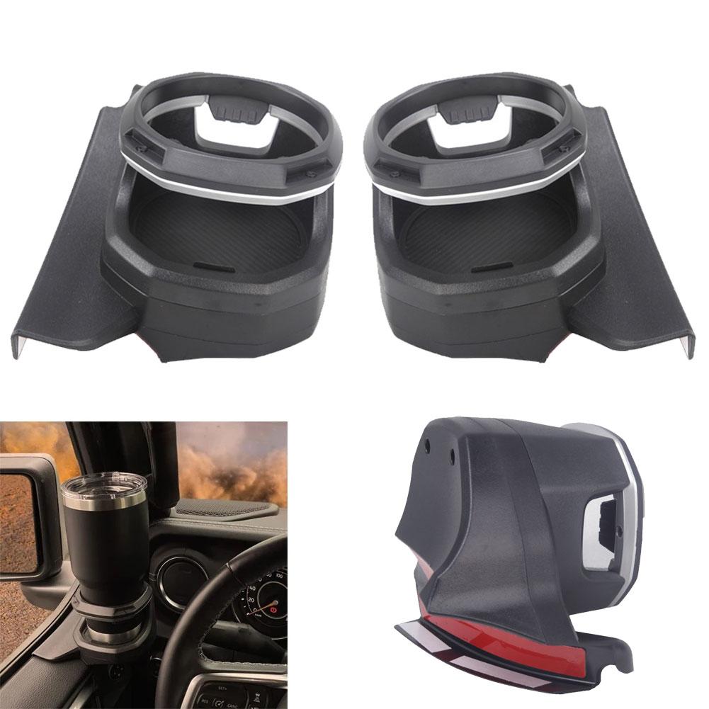 Подстаканник ABS для окна автомобиля для Jeep Wrangler JL 4 Door JT Gladiator 2018-2024, многофункциональные модифицированные аксессуары для окна двери автомобиля