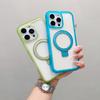 For iPhone 16 Pro Case Compatible with MagSafe Kickstand Clear TPU PC Phone Back Cover