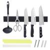 Cr?er Knife Stand with Magnet [Choose from 3 Colors] Two Mounting Methods Kitchen Storage Knife Holder Web Manual Included (Black)