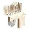 Kitchen Utensil Drying Rack Wall Mounted Carbon Steel Chopstick Rack Heavy Duty Suction Cup Storage Organizer Rust Proof