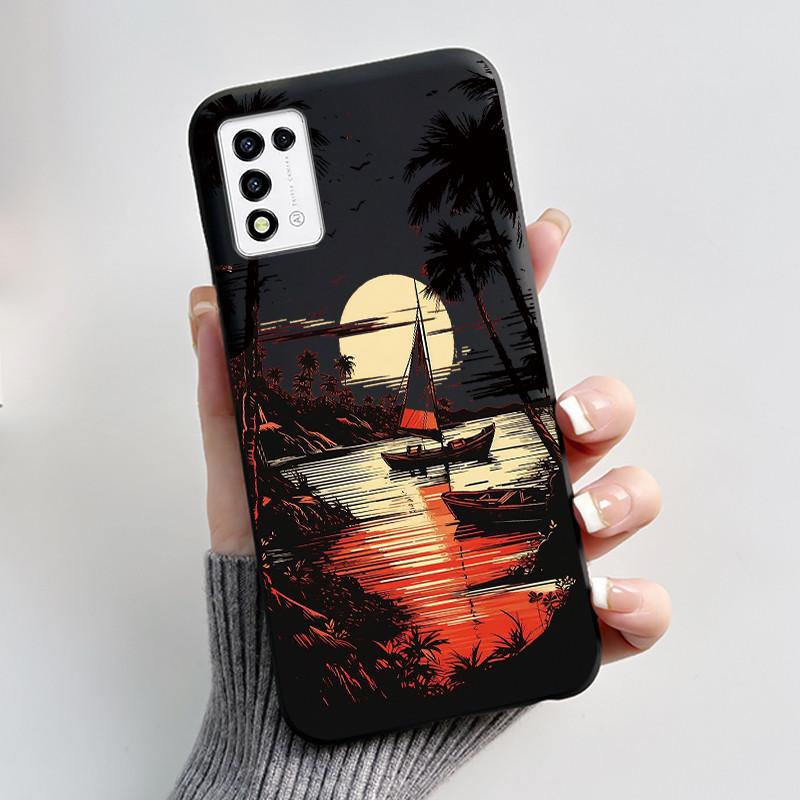 For ZTE Libero 5G III,  A202ZT Soft Silicone Black Case For ZTE Libero 5G II, A103ZT Popular Pattern Panda Shockproof Shell
