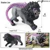 Realistic African Wildlife Lion Toy Set: Male, Female, and Mountain Lion for Children's Cognitive Learning