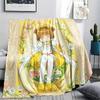 Cardcaptor Sakura Print Flannel Blanket, Ultra Soft High Quality All Seasons Warm Throw, Home Decor Cozy Blanket, Perfect Christmas Gift