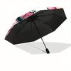1pc Minnie Mouse Automatic Opening and Closing Umbrella - Lightweight 3-Fold Design, Suitable for Fans, Travel, Daily Use - Official Product