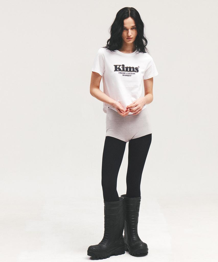 Kimseupeulesikoteunmakes Футболка с аппликацией Bam Denim Белый