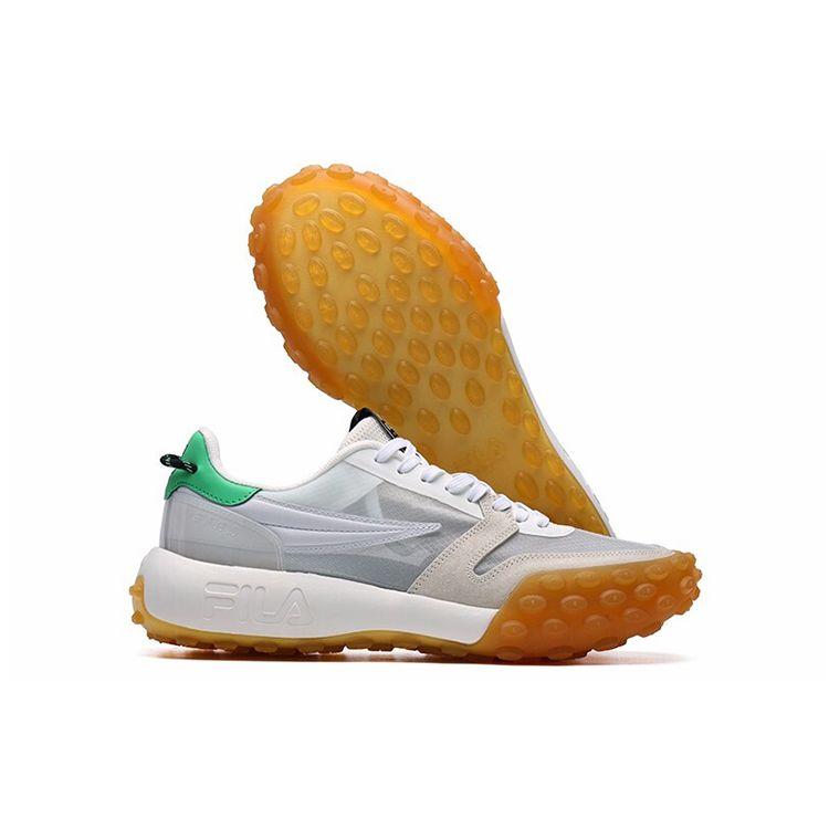 Fila Gara Fabric Top Layer Cowhide TPU Low-Top Dad Sneakers Men Sneakers Snow-White F12M124140FCP