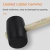 Тенгда Резиновая киянка с рукояткой из массива дерева для укладки плитки и пола