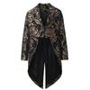 Men's Steampunk Vintage Tailcoat Jacket Gothic Victorian Frock Coat Uniform Halloween Costume