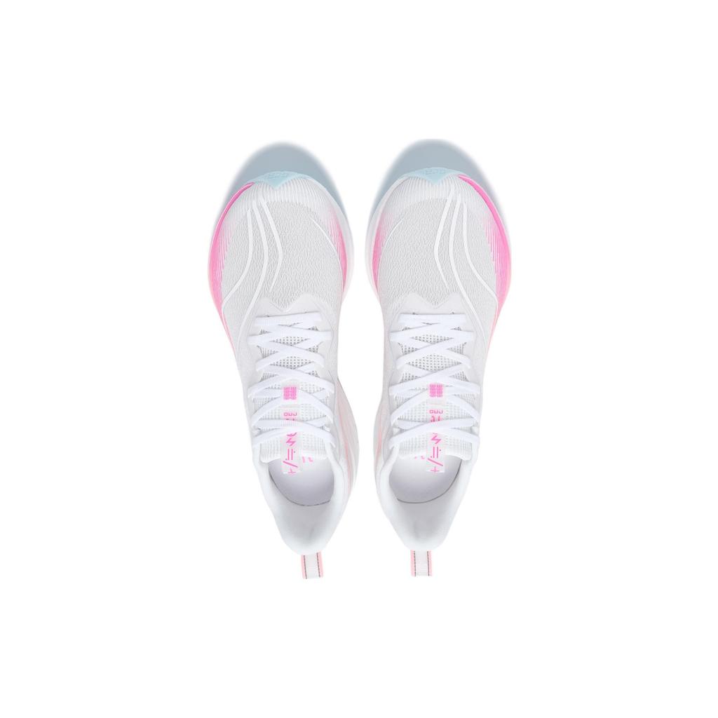 Кроссовки Li Ning Red Rabbit 6 Pro из прочной дышащей ткани с низким верхом для бега, женские кроссовки белого и розового цвета ARMT014-6