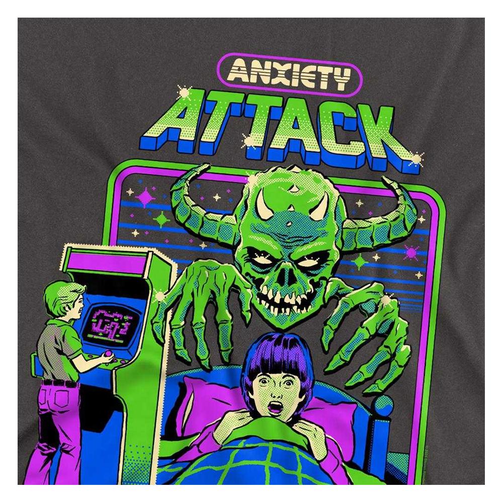 Steven Rhodes Unisex Adult Anxiety Attack Long-Sleeved T-Shirt