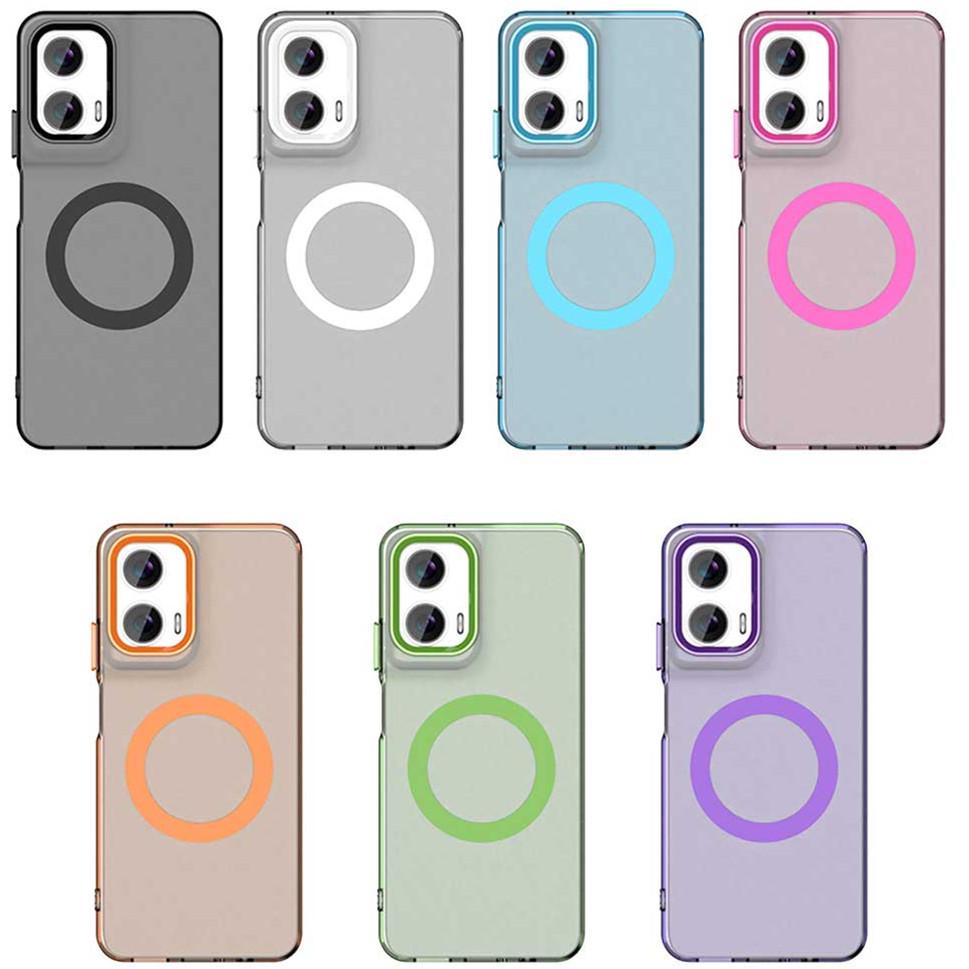 Матовый магнитный чехол для телефона Motorola MOTO Edge 60 Fusion & G86, Совместим с s50 & G56 (трансграничная версия).