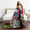 Dandadan Anime Manga Fleece Blanket  Funny Throw Blanket for Home Hotel Sofa  Bedspreads,