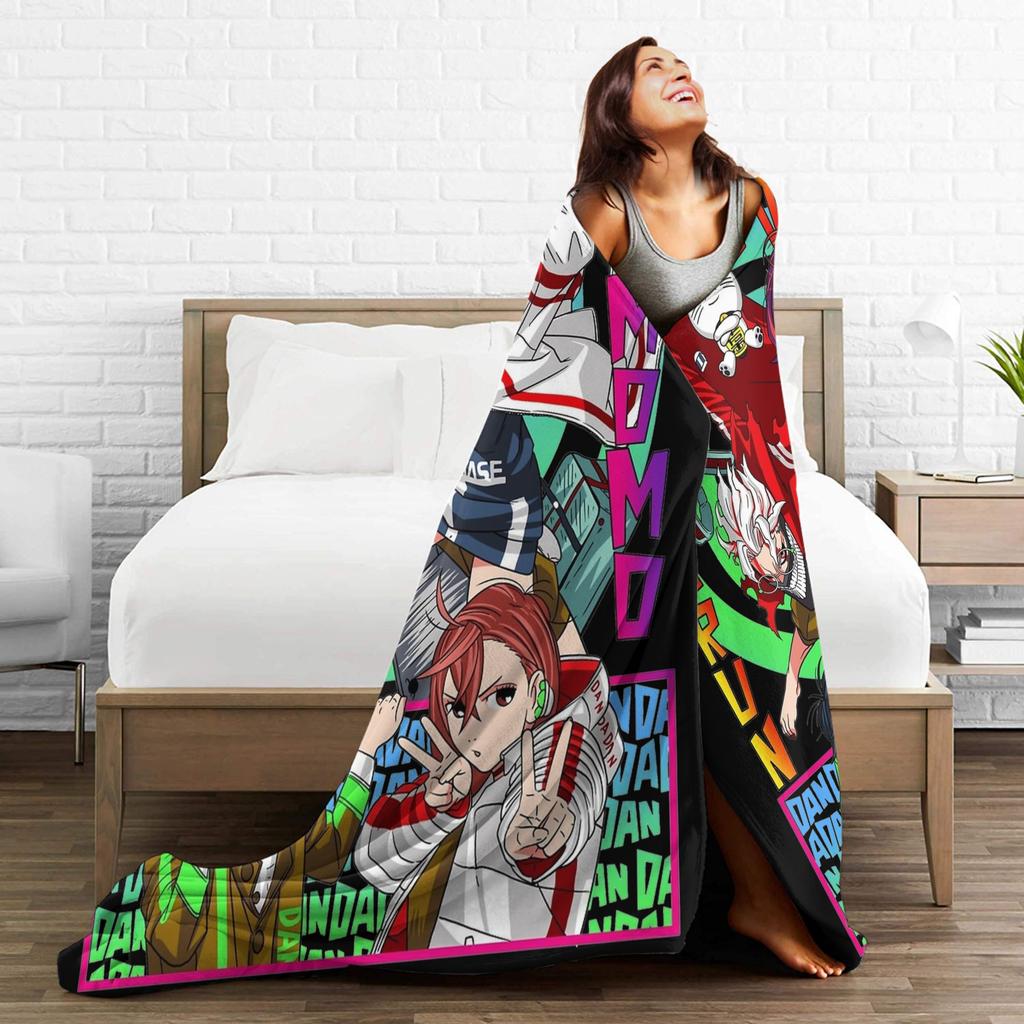Dandadan Anime Manga Fleece Blanket Funny Throw Blanket for Home Hotel Sofa Bedspreads,