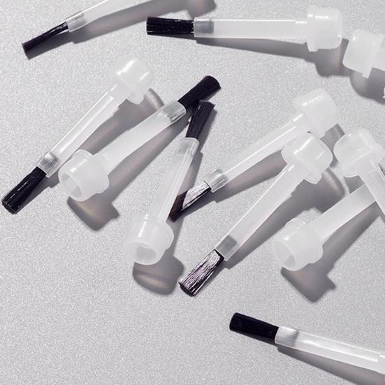 100 шт. сменных кистей для лака для ногтей, кисть для нанесения жидкой пудры, мягкая щетина, одноразовая мини-кисточка для дизайна ногтей, аппликатор для гель-лака