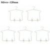 5pcs Doll Decorations Doll Dress Mini Doll Hangers Dollhouse Furniture Metal Clothes Hangers