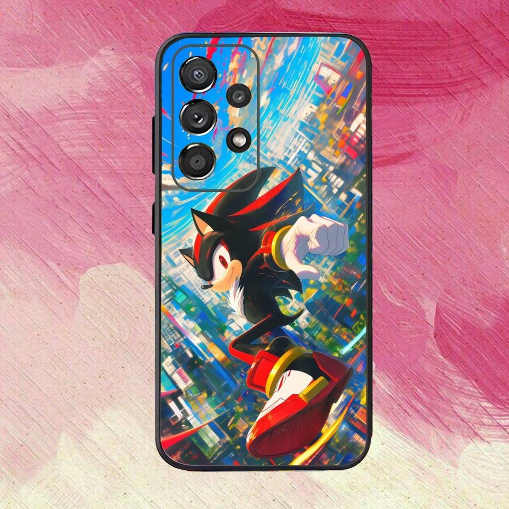 Shadow The 12H-Hedgehog Phone Case For Samsung S25,S24,S21,S22,S23,S30,Ultra,S20,Plus,Fe,Lite,Note,10,9,5G Black Cover