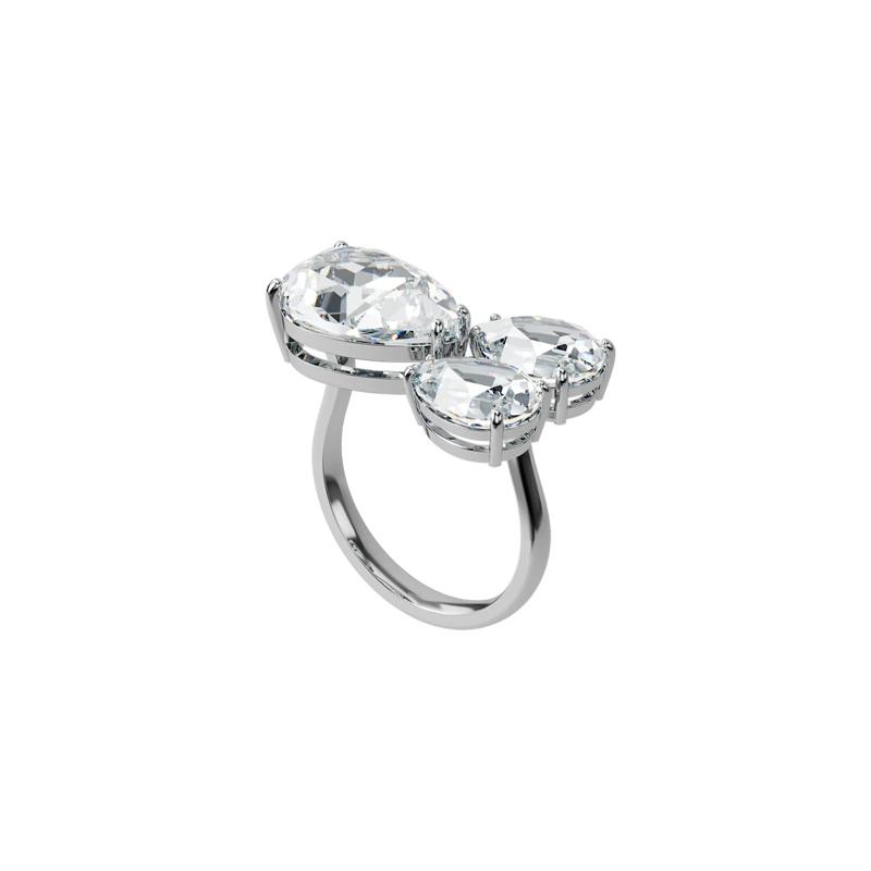 Swarovski Кольцо Millenia Cocktail с огранкой «груша» Серебряное Женское 5601568
