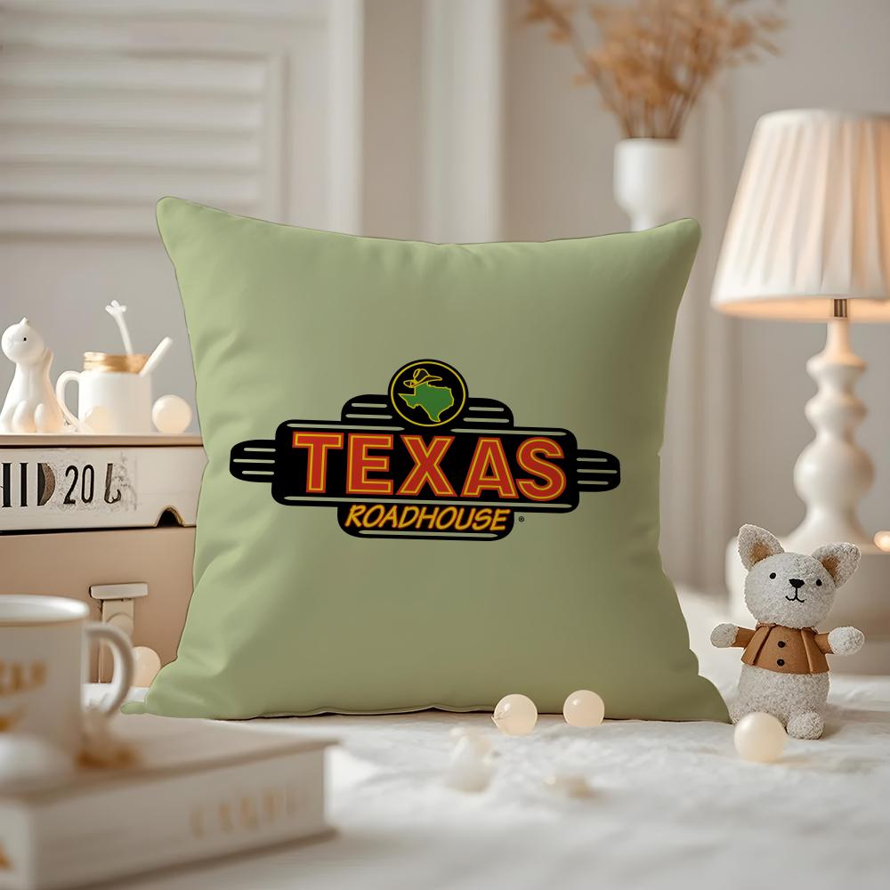 Чехол на подушку Texas Roadhouse, противопылевой, с потайной молнией, шелковистый короткий плюш, чехол на диванную подушку