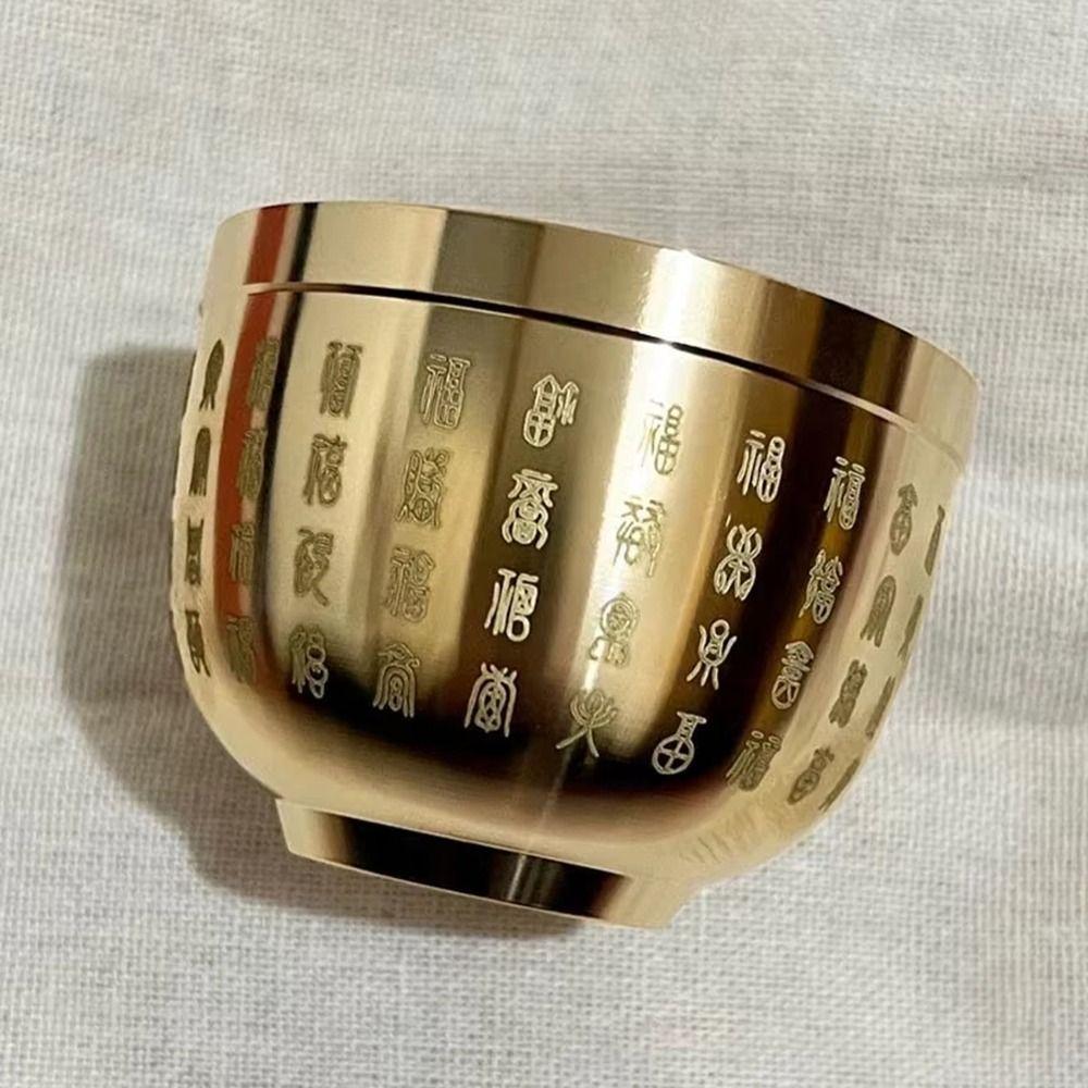 1Pcs 4.5-7cm Pure Brass Cornucopia Wealth Attracting Baifu Jar Cup  Home Decoration Accessories