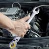 Flex-Head Ratcheting Wrench Set 8 PC Metric 8 mm-17 mm with Roll-up Pouch