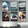 Jet Fighter Canvas Wall Art  Modern Military Aviation Posters  Prints for Army Enthusiasts  Home Living Room Decor  Cuadros