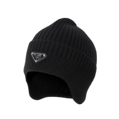 Prada Шапка-бини с треугольным логотипом 2HC389 2DZL F0002