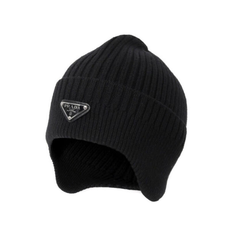Prada Шапка-бини с треугольным логотипом 2HC389 2DZL F0002