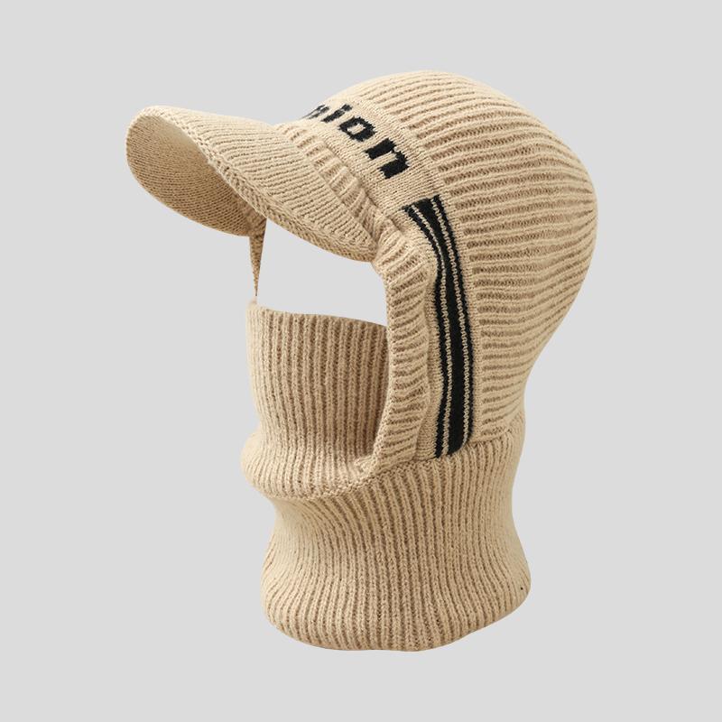 Windproof Winter Skiing Cycling Fleece Bike Thermal Face Mask Knitted Hat Balaclava