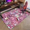Pink pika Pattern Carpet, Chair Rug,Rug for Office Bedroom living rooms, Doormat decor Fan Gift Christmas Gift
