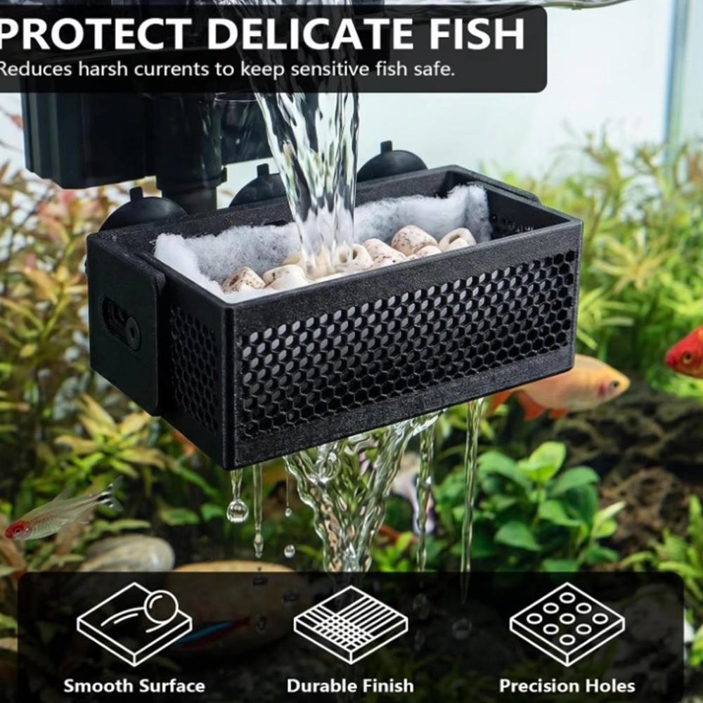 With Suction Cup Aquarium Filter Baffle Slow Down Water Flow Filter Baffle For Betta