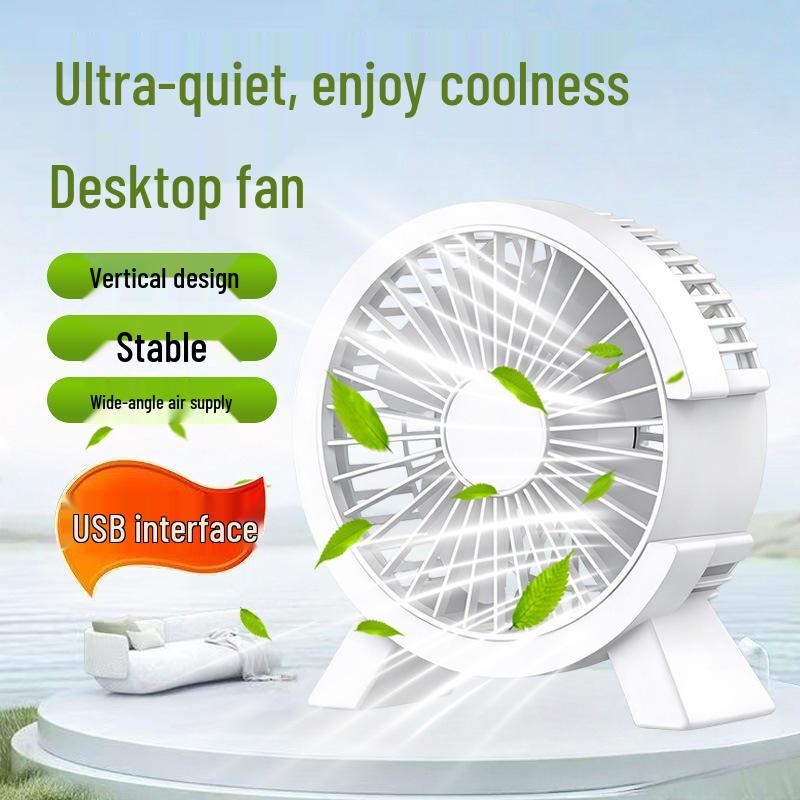 Silent Mini USB Desk Fan - Compact & Portable for Dorms & Offices